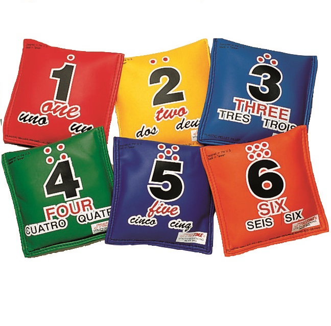 piping bags with numbers, ideal for playfully learning the numbers and colors. Also useful occupational therapy material.