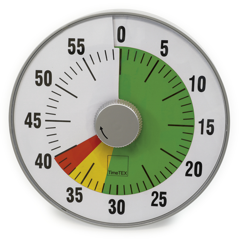 Timer silent traffic light is a visual timer where the remaining time is divided into 3 color boxes. With this, the child notices that as soon as the time in the yellow zone or red approaches, the time for completing the task is almost up. It helps to give children more insight into time awareness.