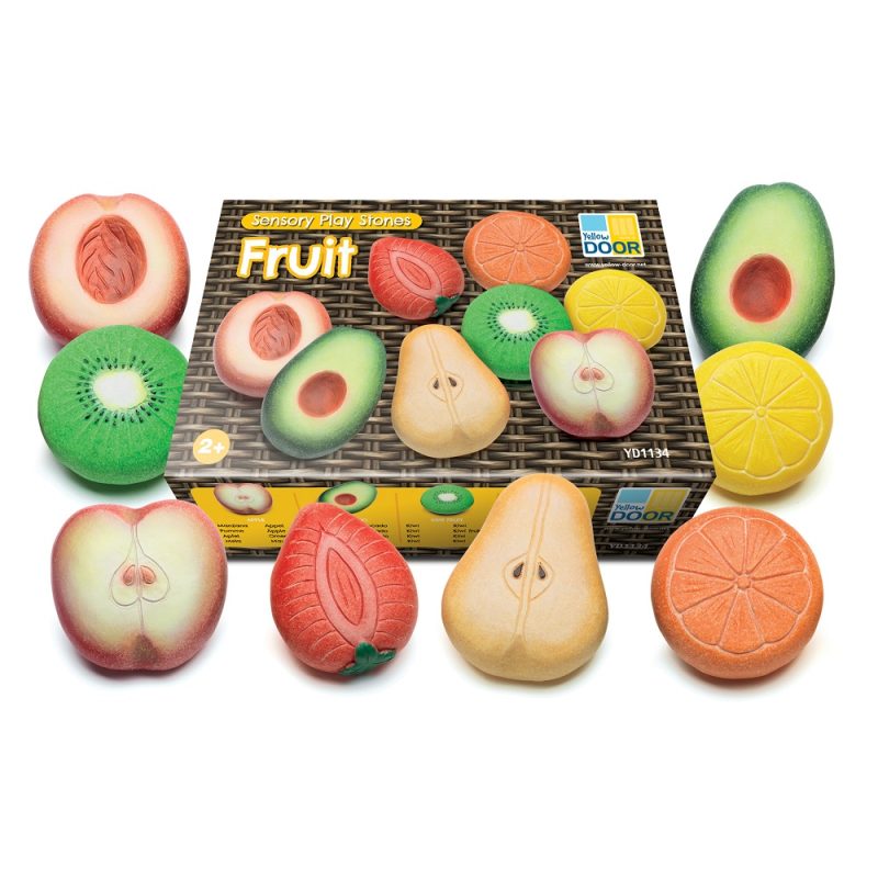 Yellow Door Sensory Play Stones Fruit - Ideal for Messy play