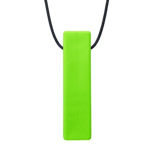 The bite jewel of ark therapeutic is a long and smooth chewing jewelry. Ideal for children and adults with adhd, autism or hsp who chew with molars. This chewing jewelry is the same as the lego chewing jewelry but firmer because there are no studs on it.