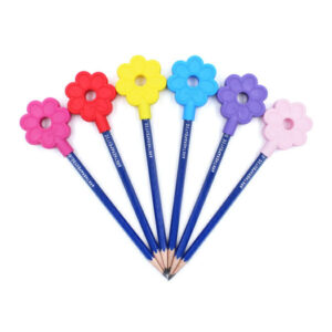 ark pencil topper flower matches the chewing necklace flower and the loose bite toy in the shape of a flower. A nice cheerful kauwdop for your pencil.
