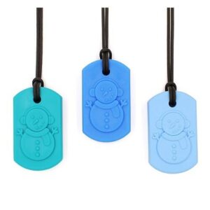 ark's frost bite is a snowman bite chain that will appeal to many a child, available in various strengths for children and adults with chewing needs