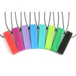 The brick smooth chew chain from ark therapeutic is a long and smooth chewing jewelry. Ideal for children and adults who chew with molars. This chew jewelry is the same as the Lego chew jewelry, but sturdier because there are no studs on it.    