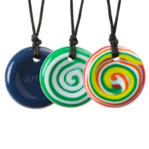 Stevige Chewigem Buttons bijtketting – geschikt voor jongens en meisjes met kauwbehoefte
