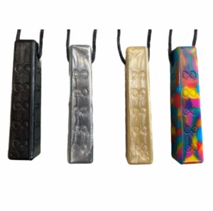 chewigem chewing chain infinity is a beautiful bite chain that reaches to the back of the mouth and meets the need to chew and process stimuli.