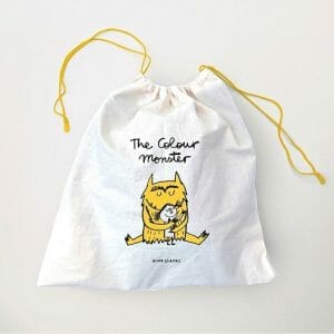 the color sample is supplied in a matching color bag.