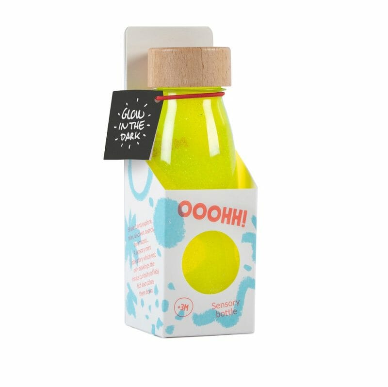 sensory bottle of petit boum, let your child relax, but can also be stimulating