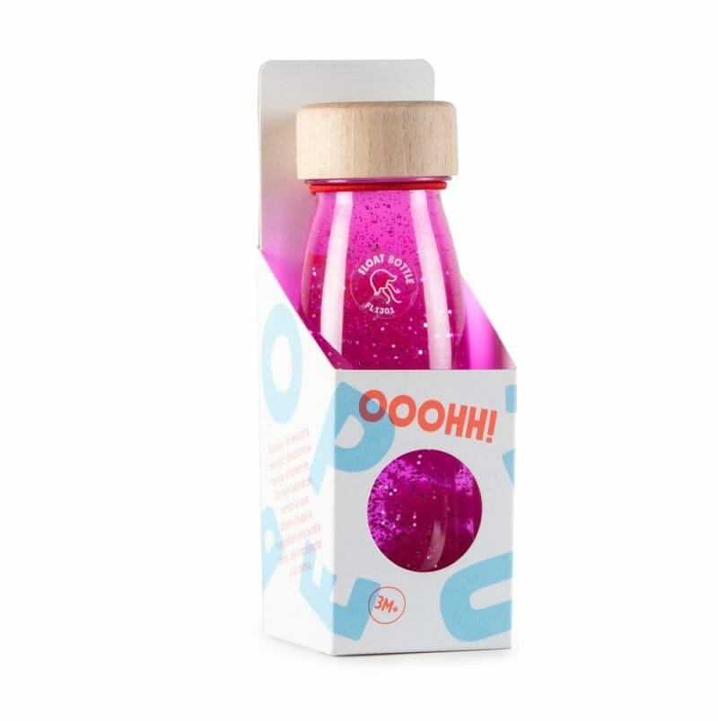 Petit boum's sensory bottles are a feast for the eyes and help calm children with tension and anxiety. Use them in a calm down bin or as snoezel material