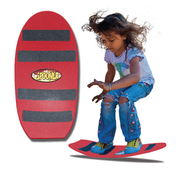 With this balancing board, spooner board you playfully practice motor skills and balance. A cool balancing board for boys and girls