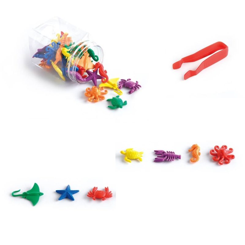 Aquatic animals Counting material set is ideal for teaching children to count and sort. Also perfectly usable for a theme lesson about water or marine animals.