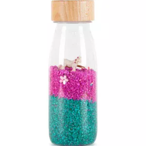 prachtig is deze sensorische fles thema eenhoorn van petit boum
