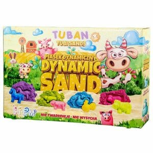 Tuban play sand is ideal for practicing fine motor skills. You can build with this kinetic sand, it does not fall apart, does not stick and does not dry out.