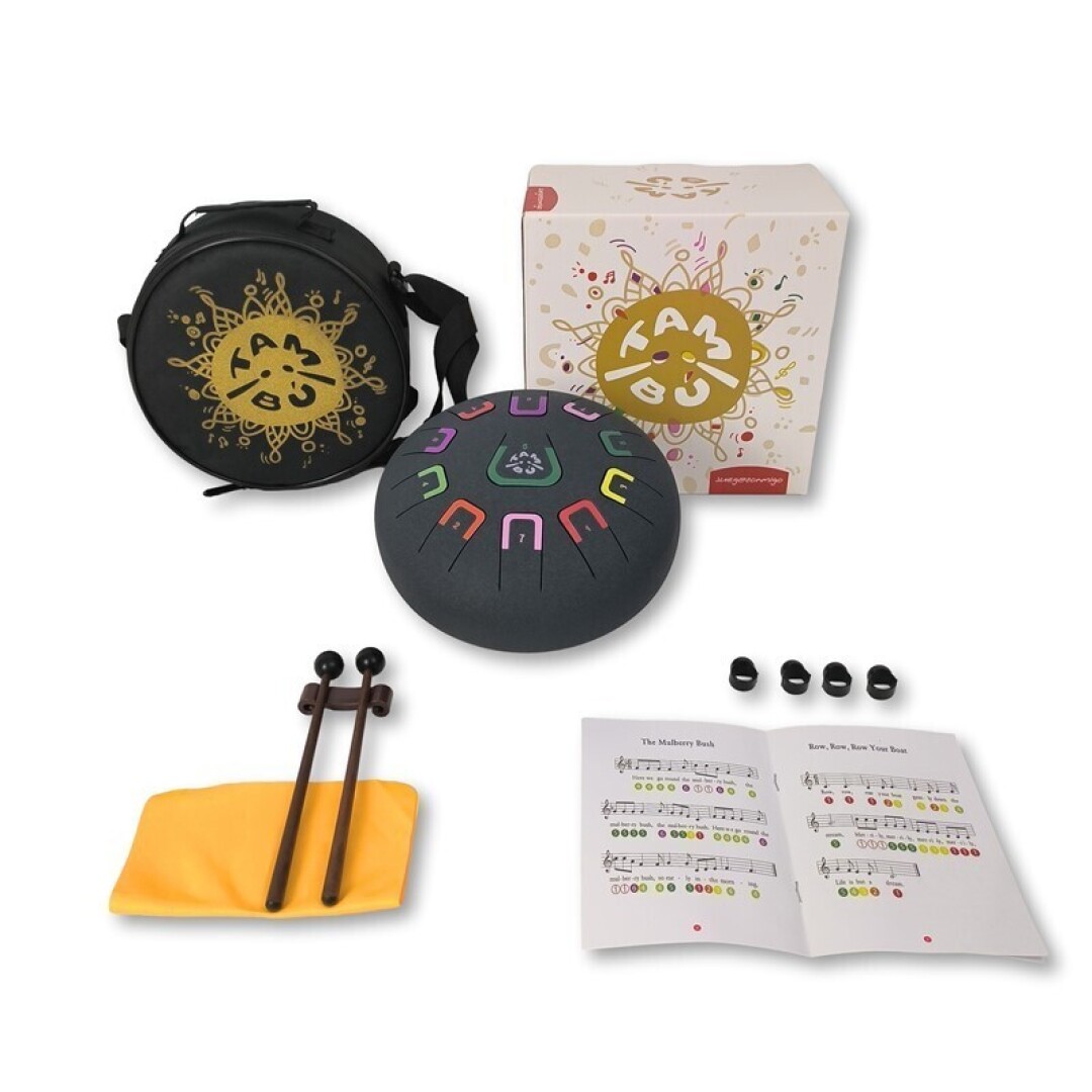 Tambu musical instrument comes with sticks, songbook and storage bag