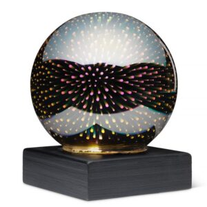 This fiberglass ball on a pedestal is ideal for use in the bedroom or in a snooze room to relax