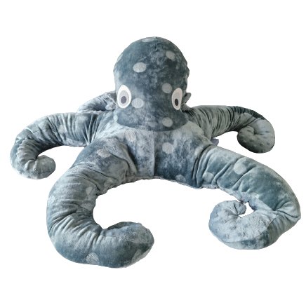 The weighted cuddly toy octopus Poul helps to excite children and adults. Effective for autism, anxiety, sleep problems and restlessness