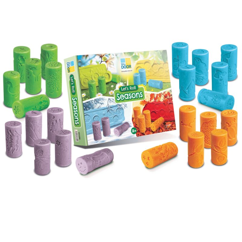 These beautifully detailed stamp rollers will engage children in developing knowledge and understanding about the different seasons.  