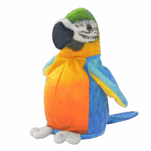 The interactive parrot is a great aftertalk cuddly toy that gives many a child fun
