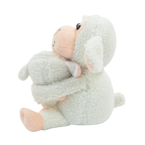 Talking cuddly sheep has a voice recorder with which he can talk to your little one or you!