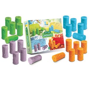 These beautifully detailed stamp rollers will engage children in developing knowledge and understanding about the different seasons.