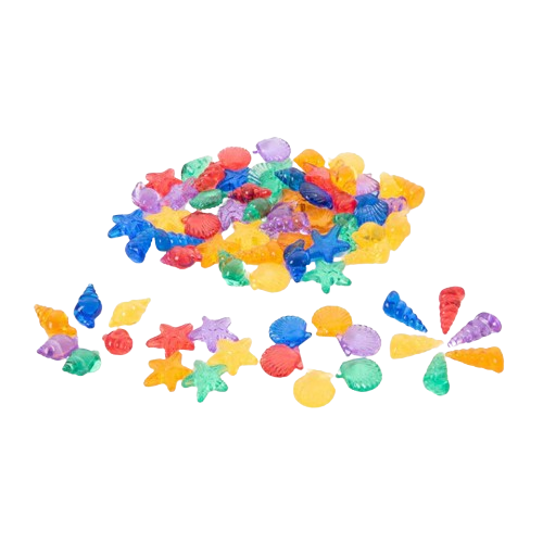 Bring the wonders of the ocean into your home and let your kids enhance their creativity and learning fun with these transparent shells.  