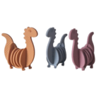 Dino teething toy that caters to chewing needs in young children