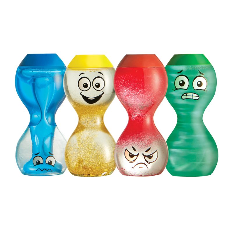 Discover the magic of emotions with our mesmerizing sensory bottles! Whether it's joy, sadness, anger, or fear, this set of four bottles offers a colorful and engaging way for kids to explore and express their feelings.