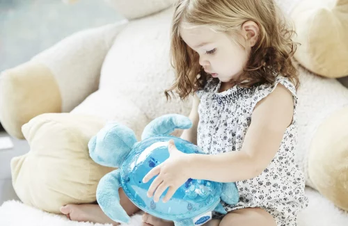 For sensitive children, projection can be a powerful tool for finding peace and achieving peaceful sleep.