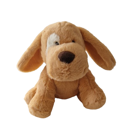 Warm cuddly puppy with lavender scent and weighing 1 kg helps children to de-stimulate.