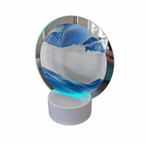 Sand frame with light effect, beautiful as a night light, or decoration in bedroom or living room