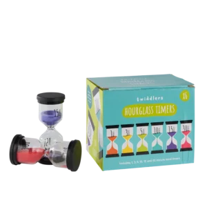 Hourglasses are ideal for helping children learn a sense of time. Use them in the classroom or at home.