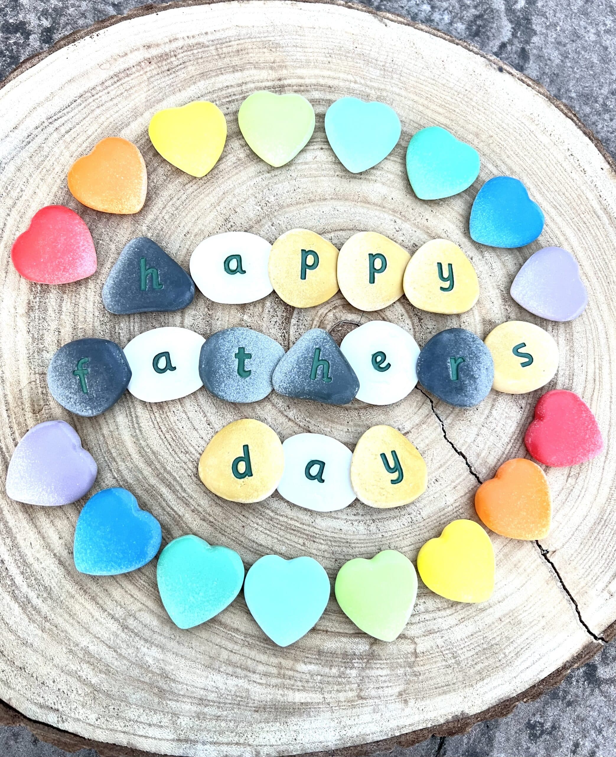 Yellow Door Heart Stones