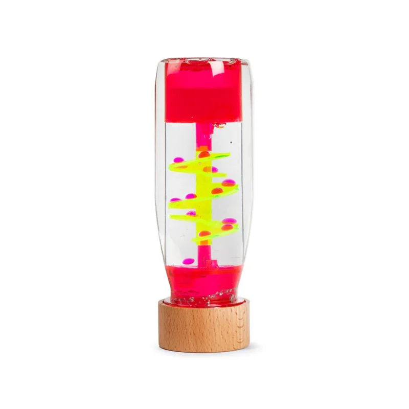 The Petit Boum Move Bottle Spiral is a mesmerizing sensory bottle that promotes relaxation and focus. Ideal for sensory play and soothing moments for both children and adults. 
