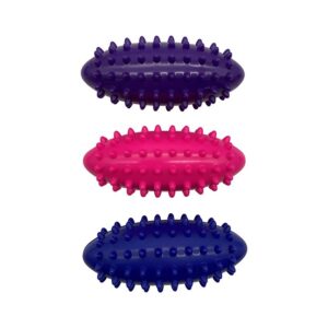 Set of 3 spikey massage rollers for sensory stimulation, relaxation and reflexology, ideal as a tactile fidget or massage aid