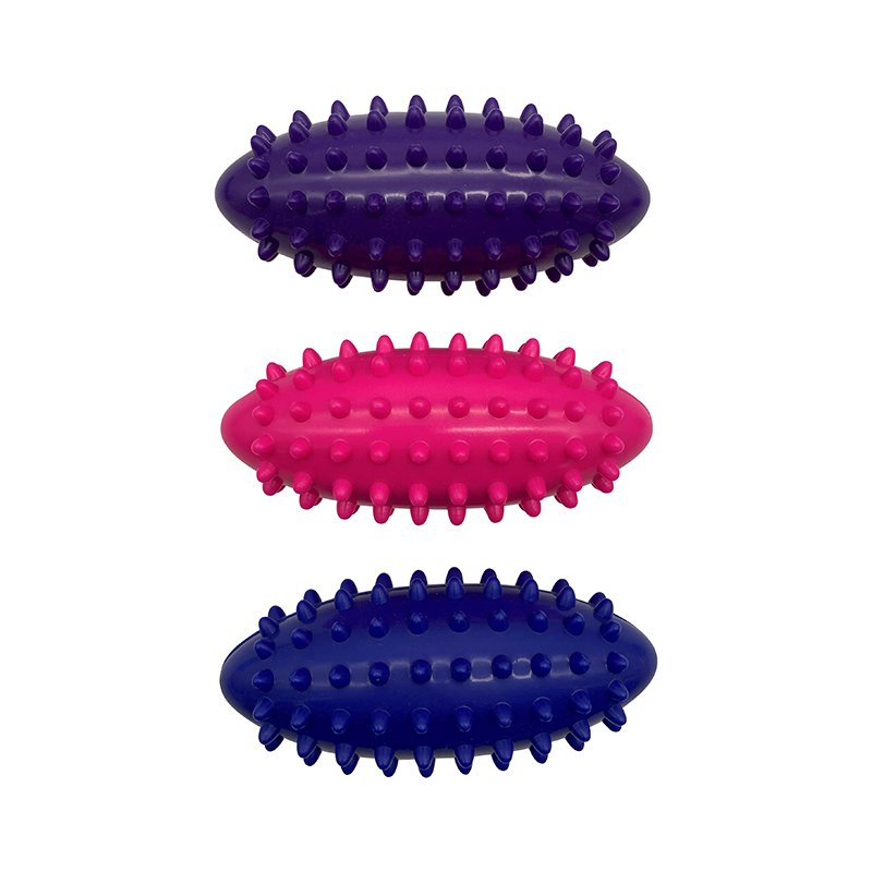 Set of 3 spikey massage rollers for sensory stimulation, relaxation and reflexology, ideal as a tactile fidget or massage aid