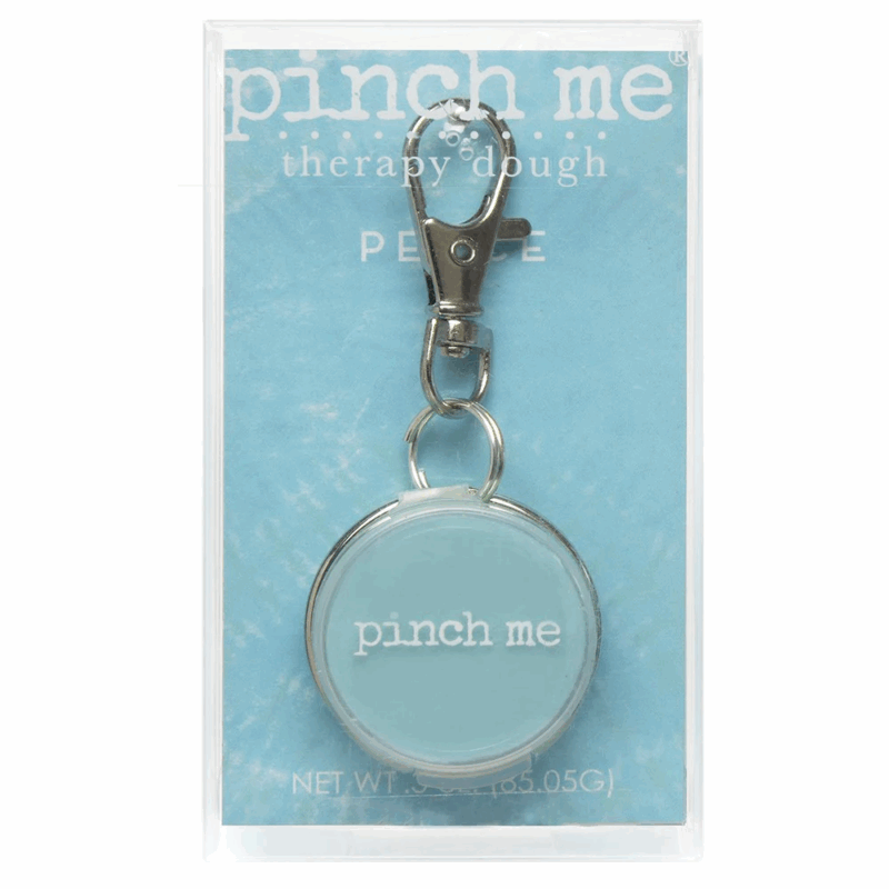 Pinch Me stressverlichting als sleutelhanger gevuld met zachte aroma putty