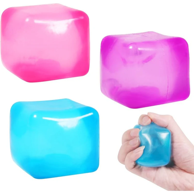 Squishy Cube sensory fidget cube for stress reduction, focus and relaxation, suitable for children and adults
