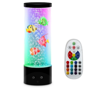 Snoezel lamp with moving NEMO fish and soothing LED lighting