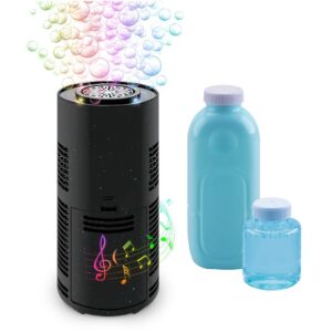 Bubble machine for children with colorful bubbles, light and sound effects