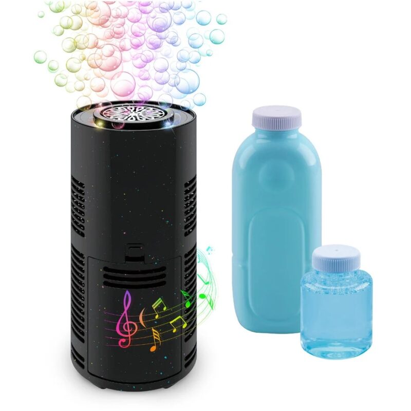 bellenblaasmachine voor kinderen met kleurrijke bellen, licht- en geluidseffecten