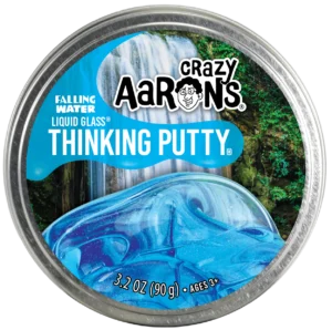 Discover Crazy Aaron's Falling Water Thinking Putty®, a crystal-clear putty that shimmers like flowing water.