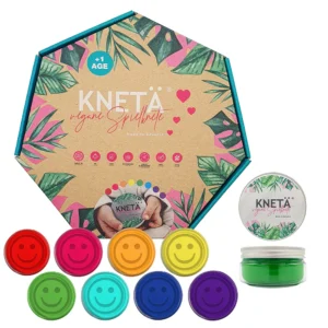 Knetä play dough is free of harmful substances and ideal for children from 1 year old. Easy to knead, stimulating for creativity and pleasant to smell.