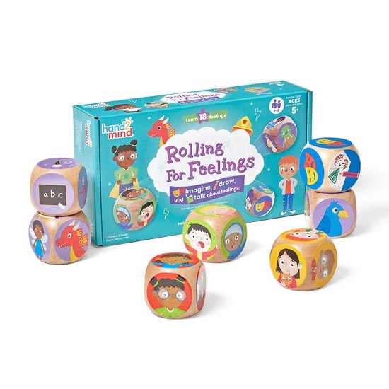 Ontdek de Emotie Dobbelstenen van Learning Resources! Leer praten over gevoelens op een speelse manier met 7 dobbelstenen en een kleurrijke gevoelensposter. Bevordert empathie, communicatie en sociaal-emotionele ontwikkeling bij kinderen van 5–10 jaar.