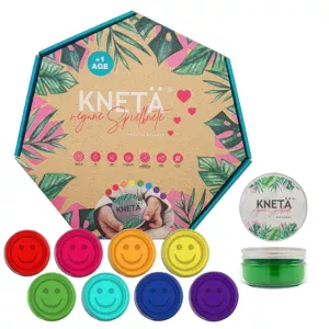 Knetä play dough is free of harmful substances and ideal for children from 1 year old. Easy to knead, stimulating for creativity and pleasant to smell.