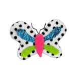 Weighted cushion butterfly with different tactile textures for rest and sensory stimulation