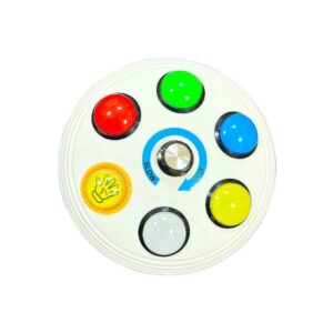 Large bubble tube control panel with oversized push buttons
