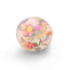 Fruity sensory ball squishy stress ball for relaxation and stimulus processing