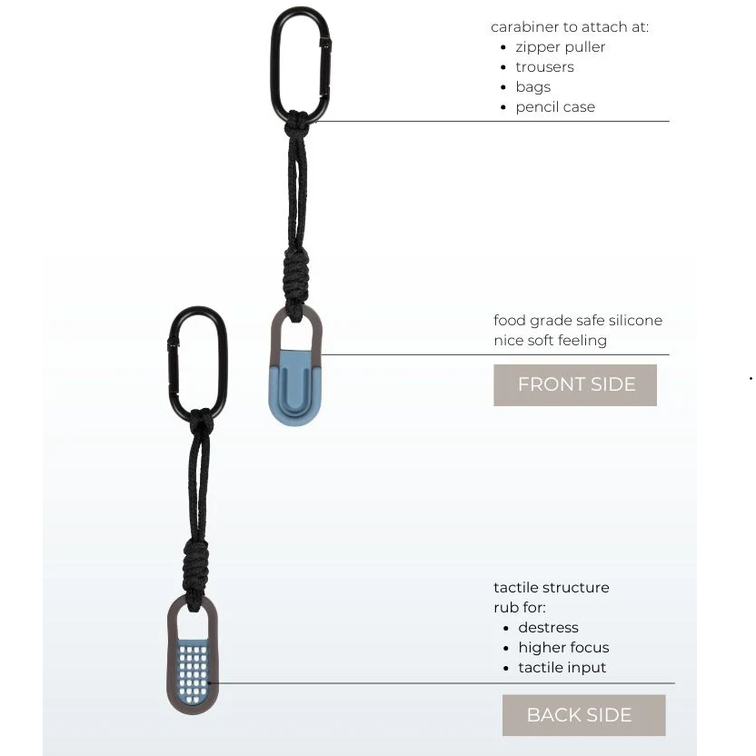 Blusss ZenKey keychain with carabiner