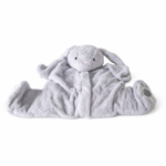Weighted lap cushion rabbit for children. Stimulates rest, focus and stimulus processing.  Ideal for at home and in the classroom. Soft and comfortable.