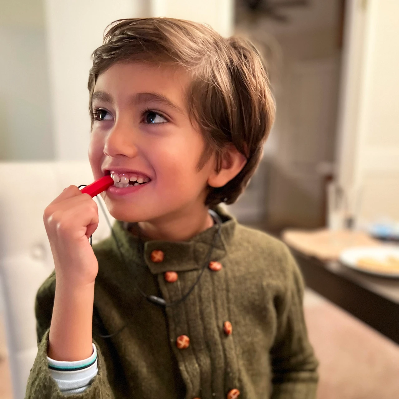 Chew chain set for children to support rest, focus and chewing need