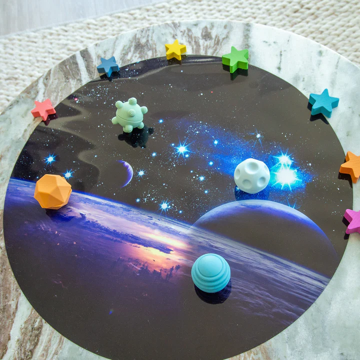 Sensory balls with structures for feeling and making sound for children